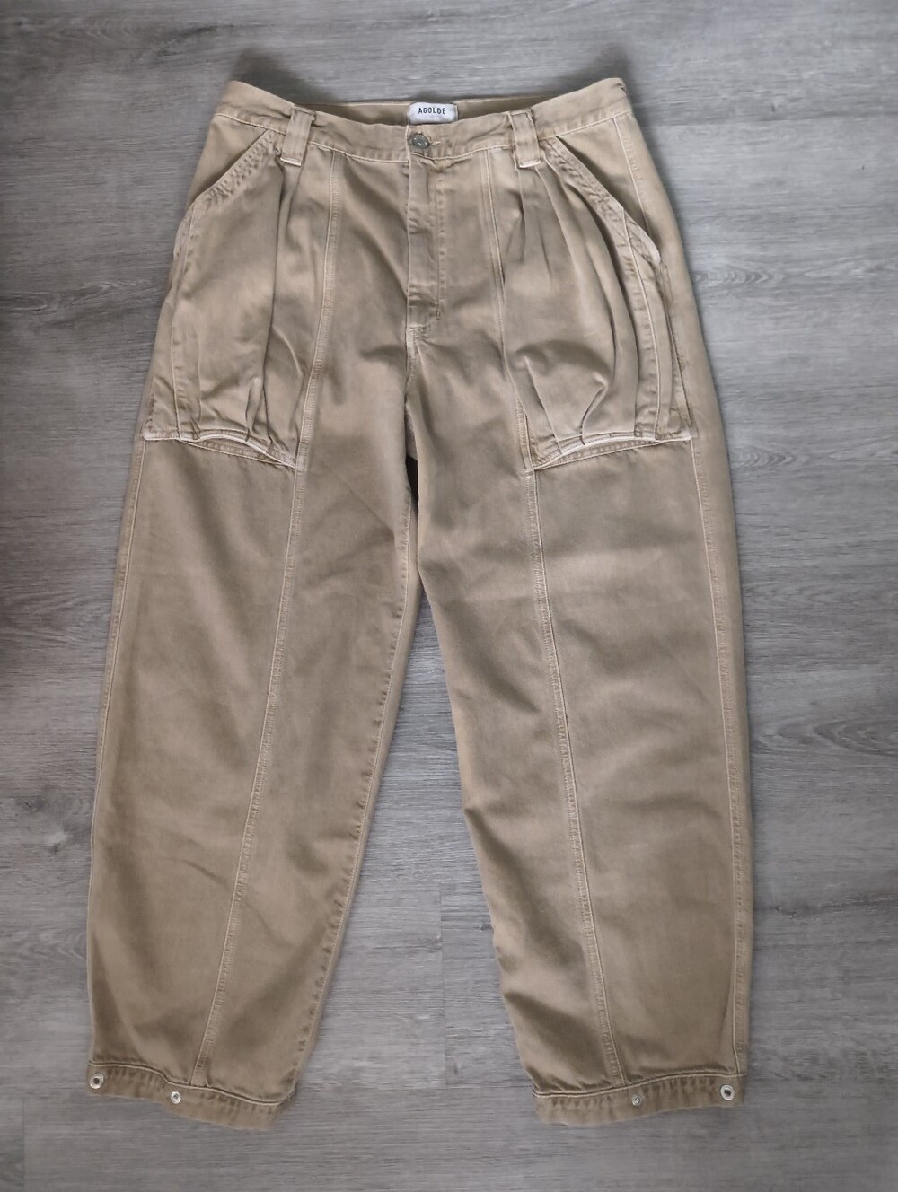 AGOLDE Fraser pant Size 31 relaxed-fit utility trouser Jean In Color Rootbeer